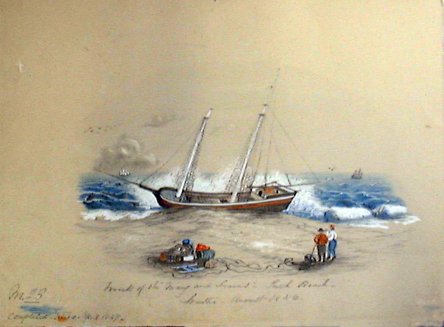 “Wreck of the Mary and David” South Beach Mastic August 1846